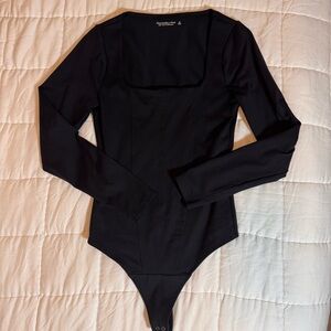 Abercrombie Long Sleeve Seamless Corset Bodysuit